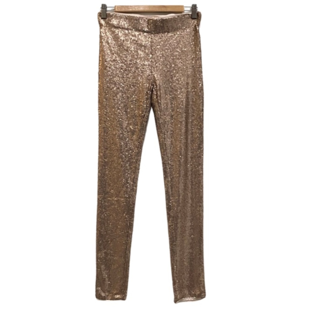 Gold sequin pants